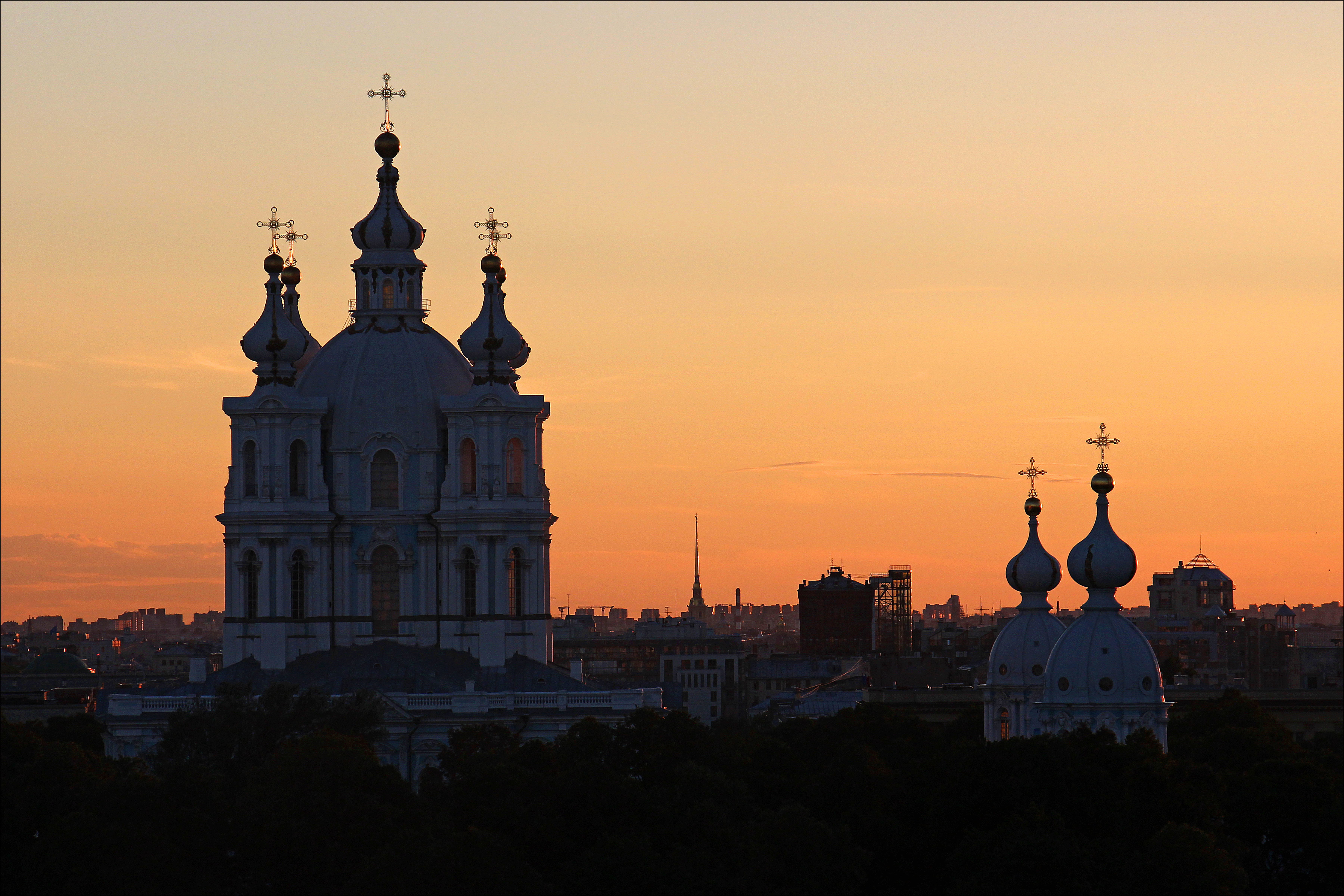 Петербург Смольный собор осенью красивые фото