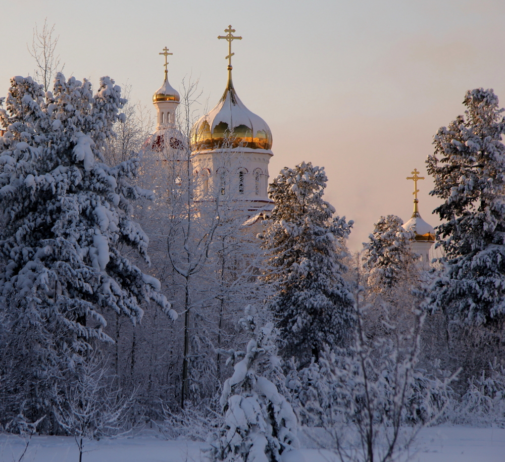 картинки церкви зимой