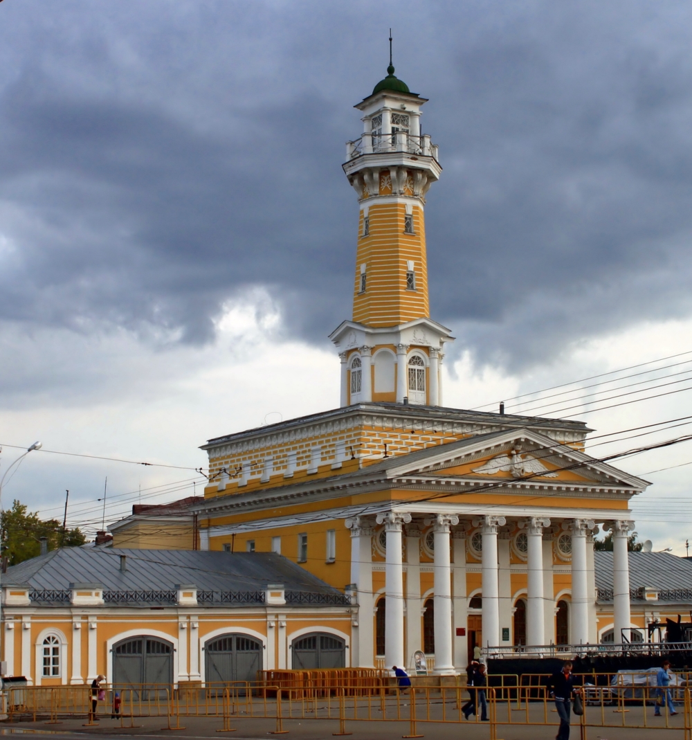 Пожарная каланча омск рисунок